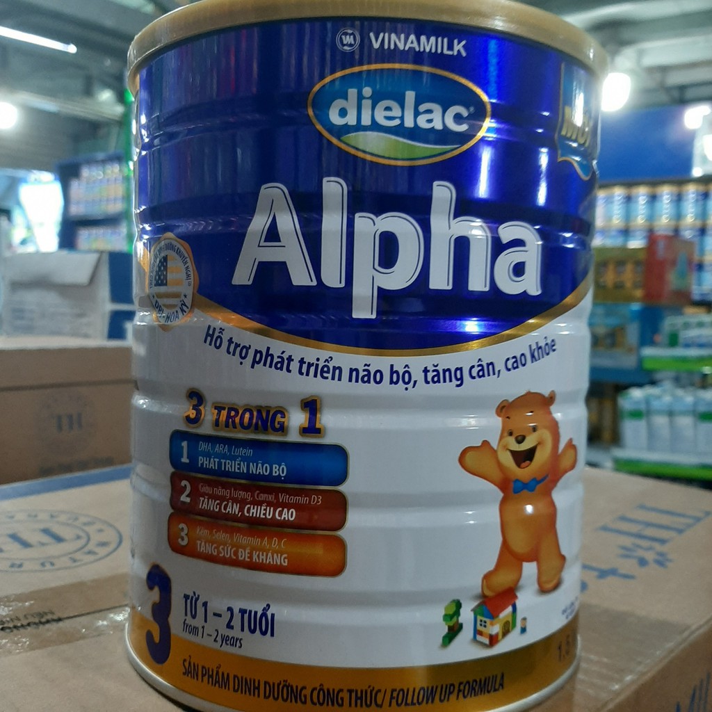 Sữa bột Dielac Alpha 3 1,5kg (cho trẻ từ 1 - 2 tuổi)