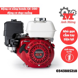 Động cơ xăng 6,5hp gx200 - động cơ chạy xuồng, thiết kế cần giật tiện lợi