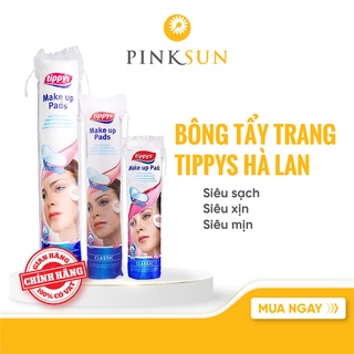 Bông tẩy trang Tippys Classic Make Up Pads 100% Cotton Tự Nhiên