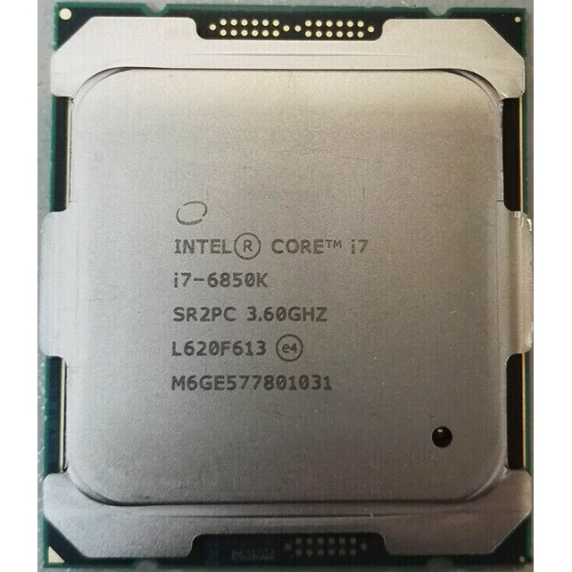 Vi xử lý Cpu Intel I7 6850k socket 2011 tốc độ 3.6 GHz, 6 lõi 12 luồng, hàng Mỹ