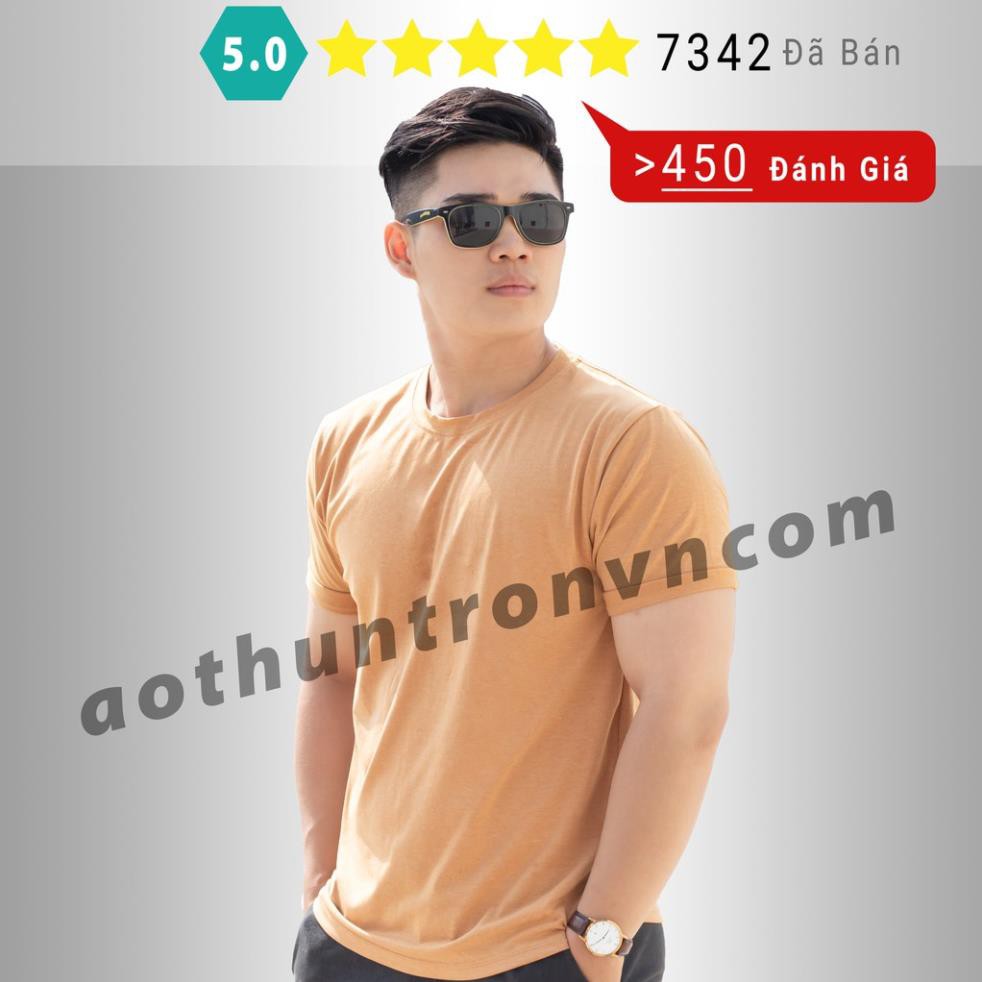 [vàng bò] Áo phông nam trơn nhiều màu cotton loại dày 4 chiều ngắn tay cổ tròn RIN STORE phom basic suông rộng 😍