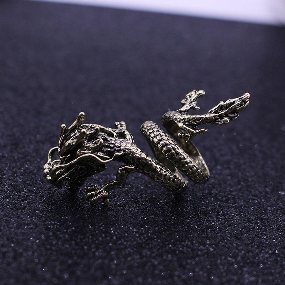 QQMALL Nhẫn Nhiều Lớp Phong Cách Punk Cổ Điển Có Thể Điều Chỉnh Chất Lượng Cao Cho Nữ