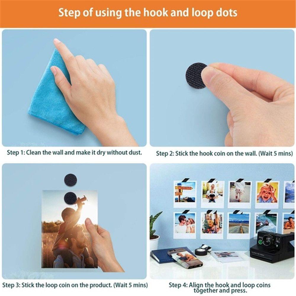 Set 100 Cặp Băng Dính Móc Câu Chống Thấm Nước Tiện Dụng