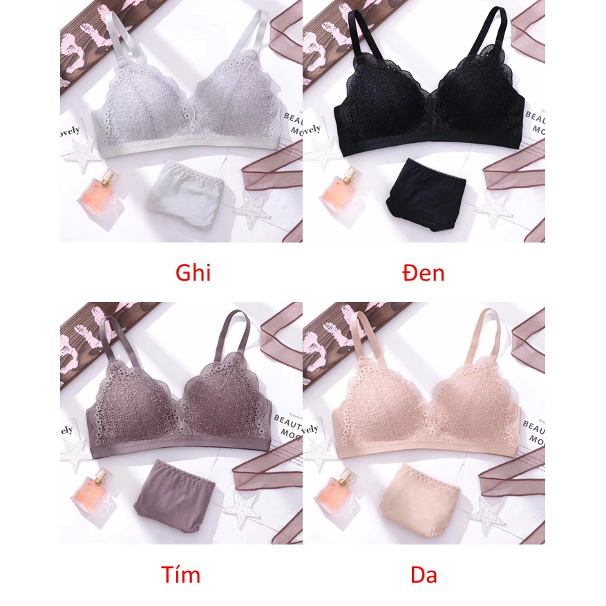 Áo ngực nữ không gọng ren hoa baby cao cấp JIZOE ALT07 | BigBuy360 - bigbuy360.vn