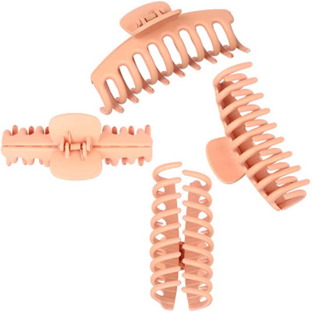 IVORY Kẹp Tóc Càng Cua Bằng Nhựa Màu Sắc Đơn Giản Cho Nữ