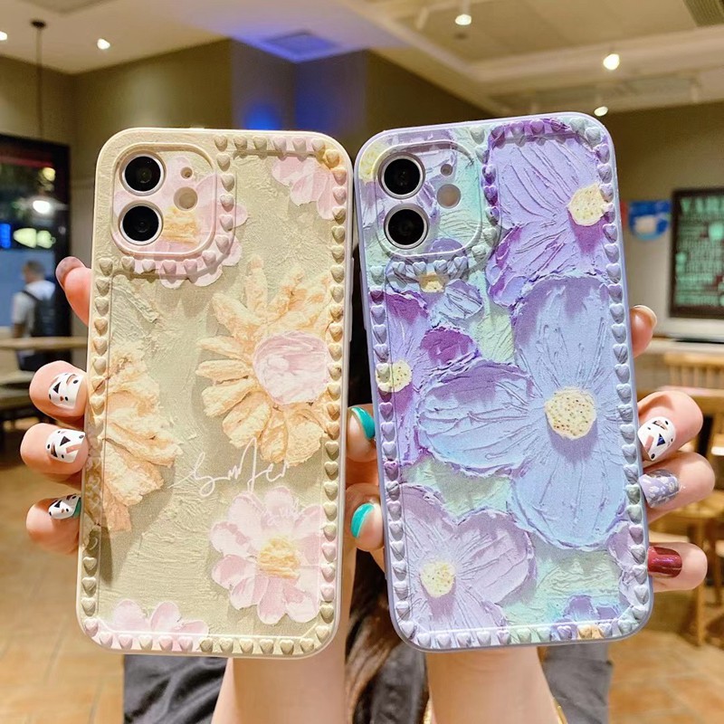 Ốp điện thoại Suntaiho mềm TPU hình hoa Graffiti 3D thời trang cho iPhone 7 8 Plus 6 6s 11 Pro Max 12 Pro XR XS Max | BigBuy360 - bigbuy360.vn