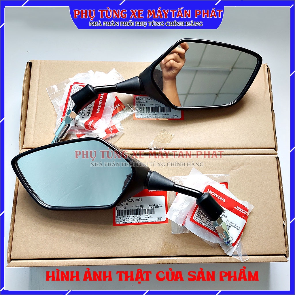 Gương Xe Máy Vision 2021-2023 Chính Hãng Honda Gắn Được Các Đời 2014-2015-2016-2017-2018-2019-2020-2021-2022