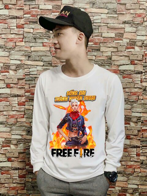 ( tặng kèm móc khóa )áo Free Fire dài tay thu đông mẫu mới ALOK Notora in tại shop | BigBuy360 - bigbuy360.vn