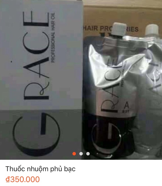 NHUỘM PHỦ BẠC GRACE DẠNG TÚI 480ml