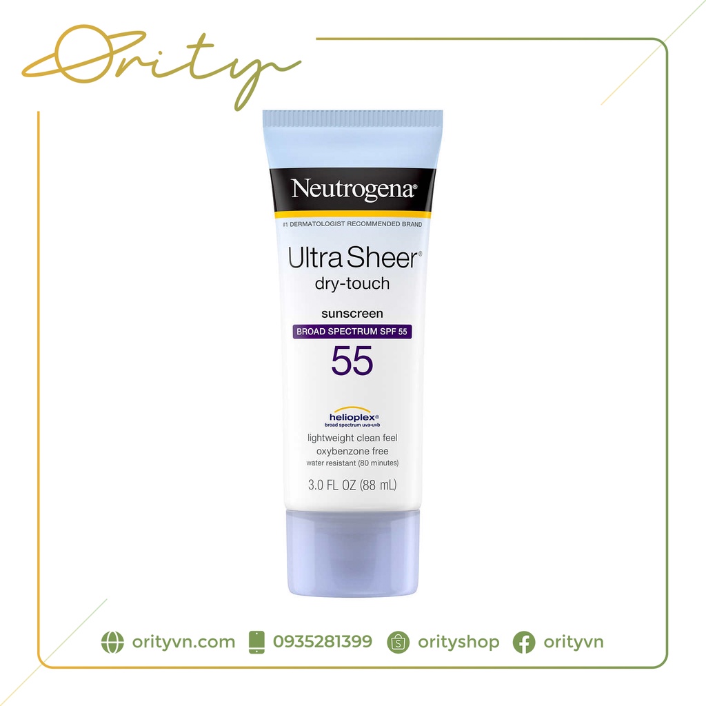 Kem chống nắng Neutrogena Ultra Sheer Dry-Touch Sunscreen Broad Spectrum SPF 55