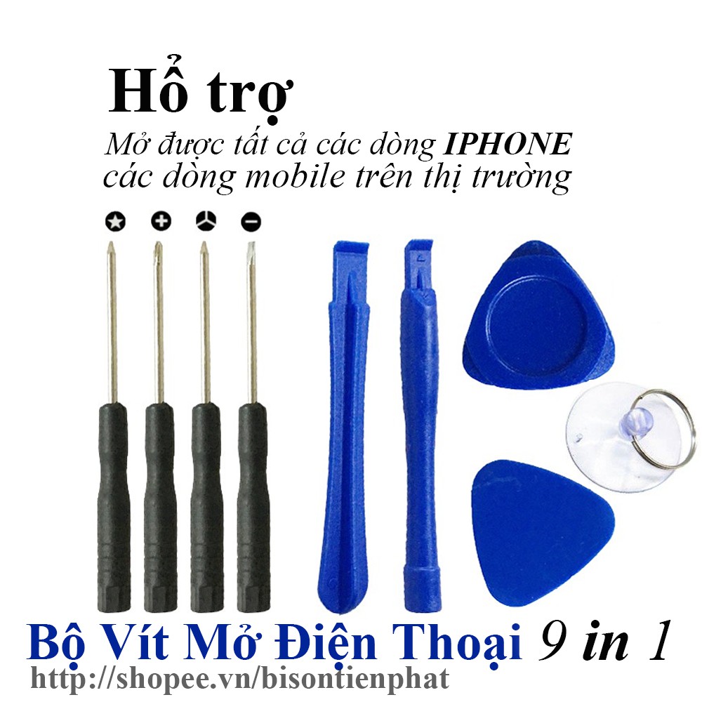 Bộ tua vít 9 in 1 mở điện thoại IPHONE