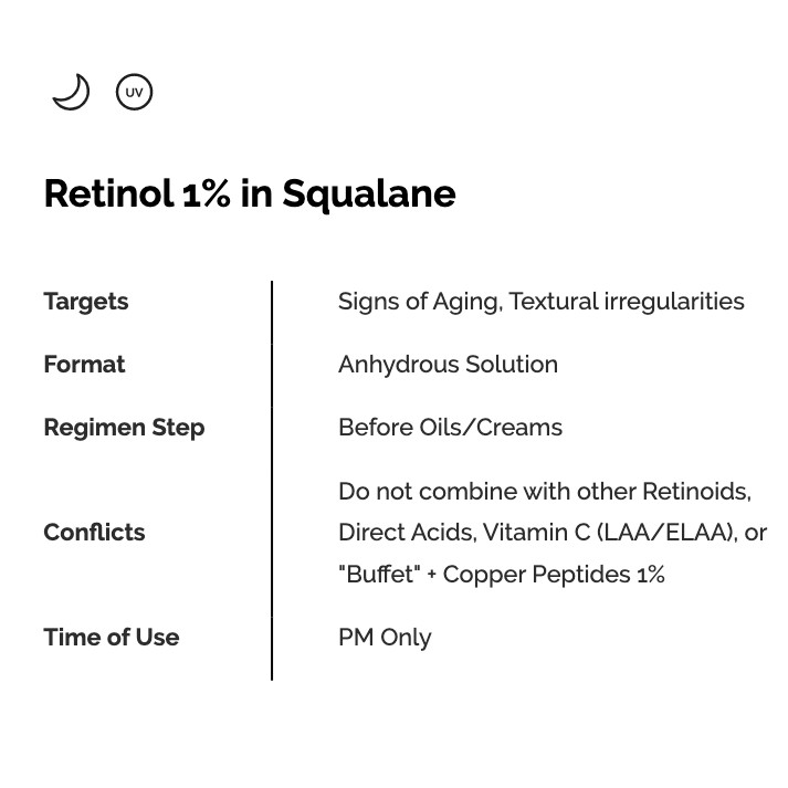 The Ordinary Tinh chất - Retinol 1% Serum chống lão hóa da giảm nếp nhăn 30ml - ChíNh ThứC