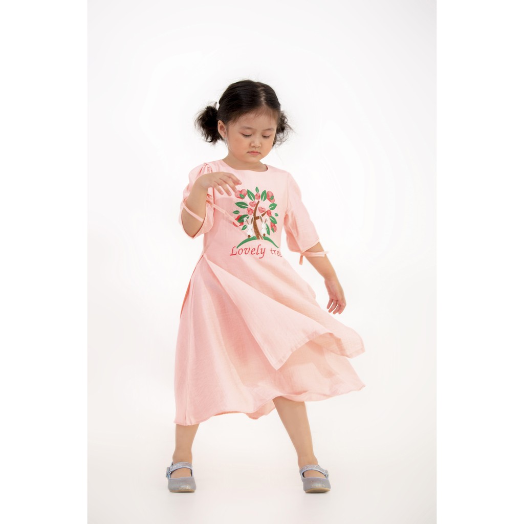 ÁO DÀI CÁCH TÂN BÉ GÁI - ÁO DÀI CÁCH TÂN DUYÊN DÁNG, KATA D-204 SALE RẺ NHẤT SÀN -ĐẦM BÉ GÁI CÓ ĐỦ SIZE MÀU