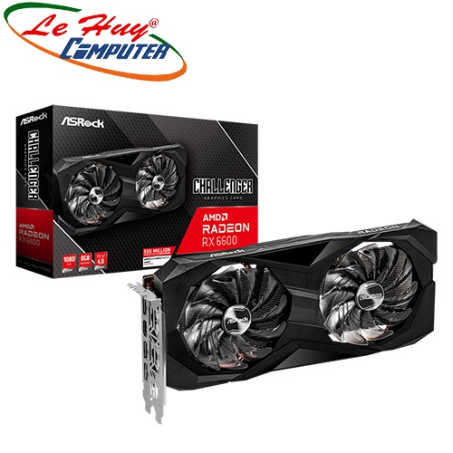 Card màn hình - VGA Asrock Radeon RX 6600 Challenger D 8GB GDDR6 (RX6600 CLD 8G)