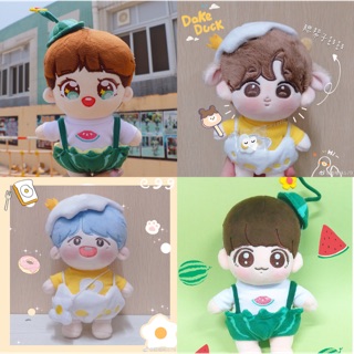 Outfit dưa hấu/trứng cho doll 15,20cm