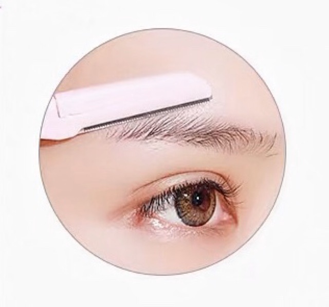 bộ gồm 3 chiếc dao cạo lông mày bỏ túi nhỏ gọn tiện lợi