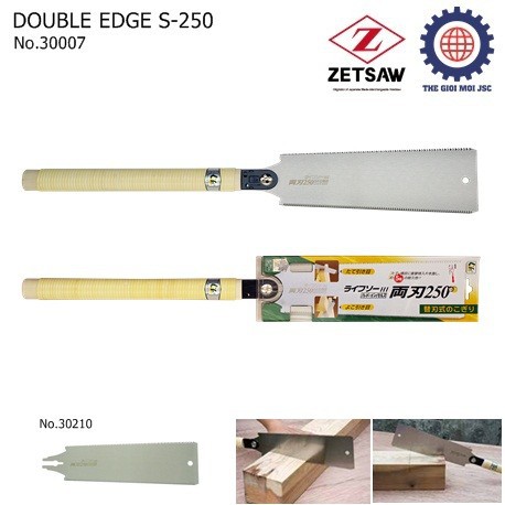 Cưa hai lưỡi làm mộc Ryoba S-250 Nhật bản (Made in Japan) - Zetsaw 30007