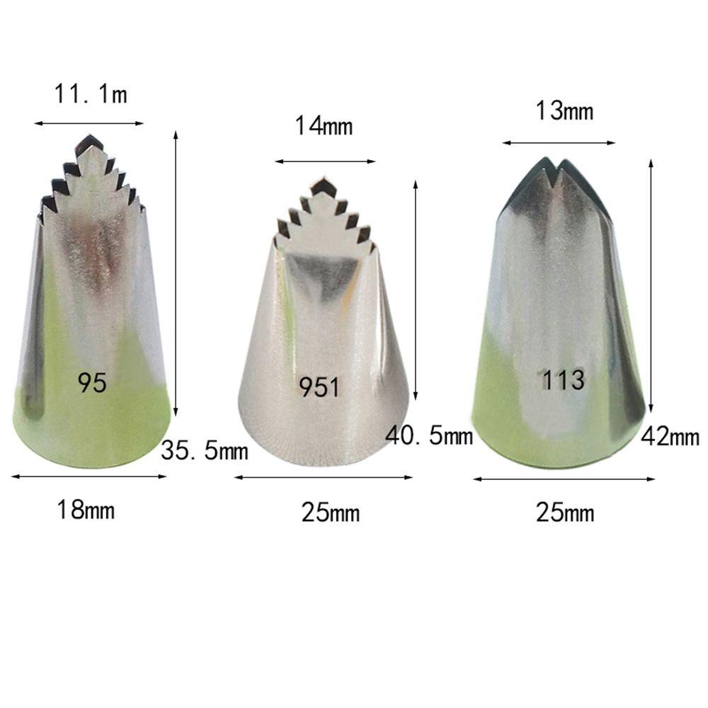 Đuôi Bắt Bông Kem Bằng Thép Không Gỉ Tạo Hình Chiếc Lá