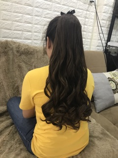 Tóc cột xoăn lọn đuôi [HÌNH THẬT TỰ CHỤP]