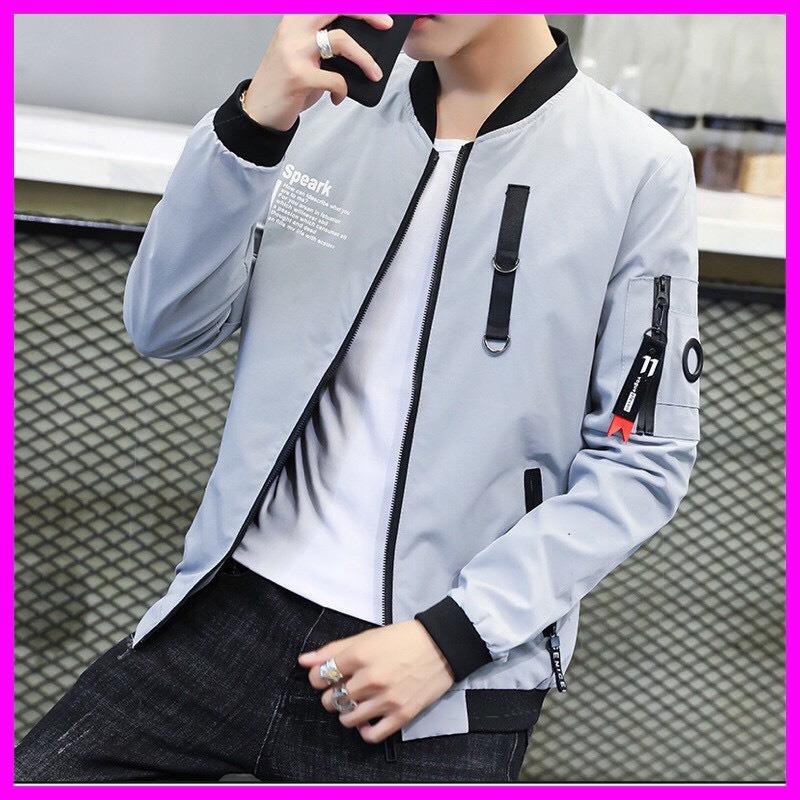 Áo Khoác Nam - Áo Khoác Dù 2 Lớp Dáng Bomber  Phong Cách Phố Trẻ Trung. Áo Khoác Gió KG01