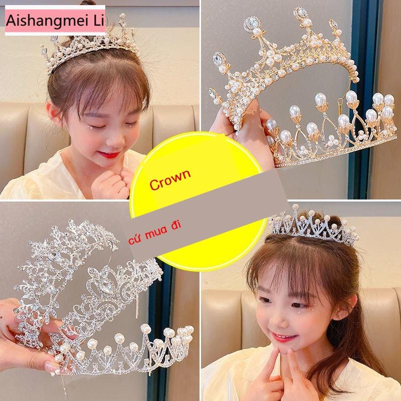 Kẹp Tóc Hình Vương Miện Lớn Siêu Dễ Thương Phong Cách Hàn Quốc Cho Bé Gái