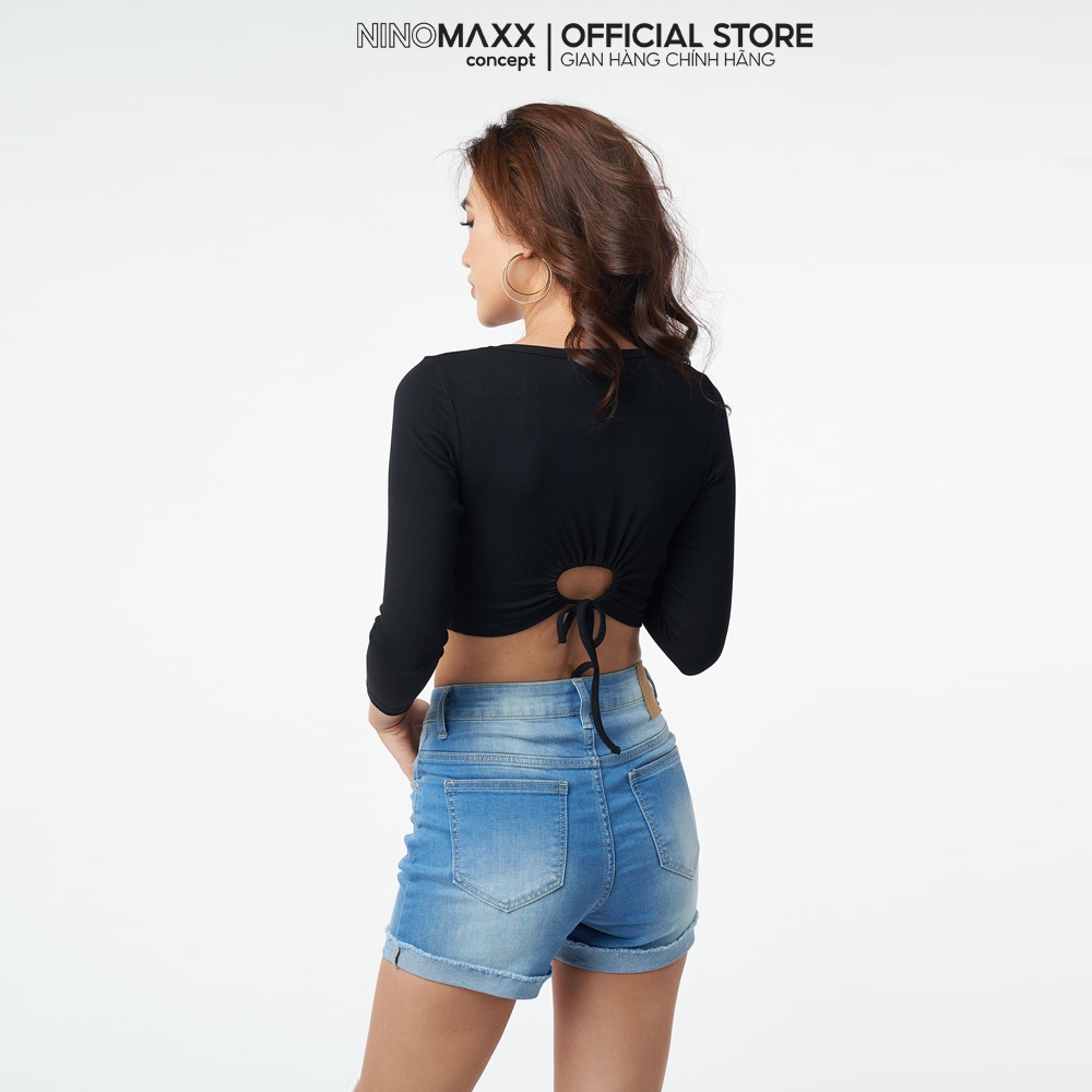 SWEET SIXTEEN Áo croptop Nữ tay dài 2110011