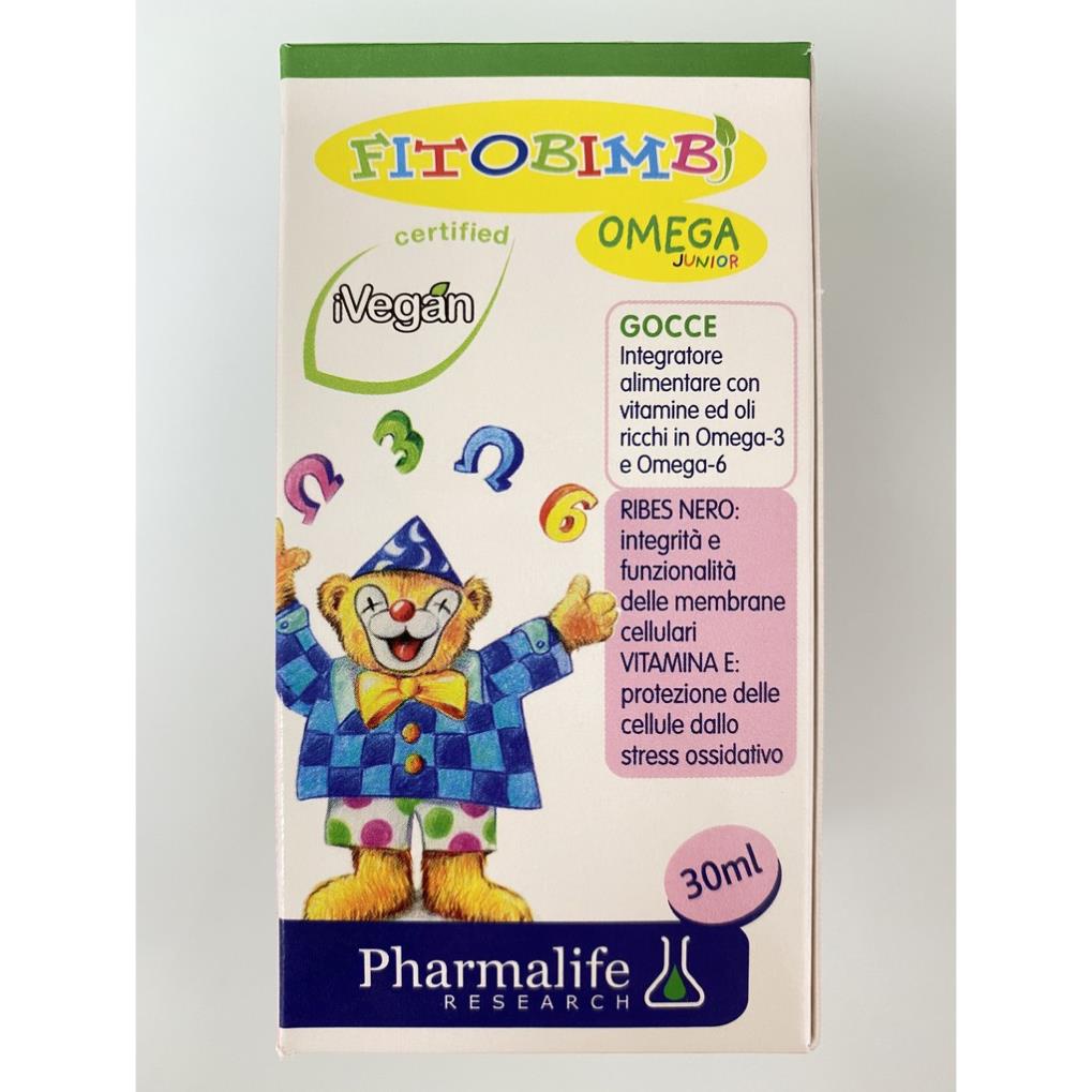 Fitobimbi Omega Junior.Bổ Sung Giúp Phát Triển Trí Não Cho Bé,Tốt Cho Mắt