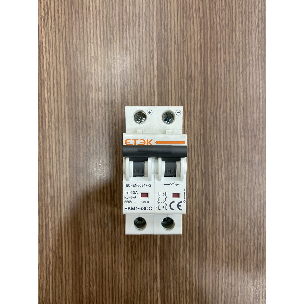 CB DC 500VDC chuyên dụng Solar ETEK 16A 25A 32A 63A