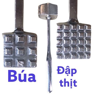 Búa dần thịt đập đá 2 mặt chất liệu nhôm to