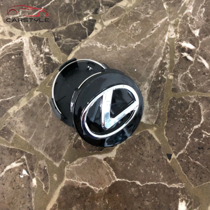 Logo chụp mâm, lazang bánh xe Lexus đường kính 62mm LS62: Mầu Đen và Bạc NX CT RX IS ES 200t 1 chiếc Logo Chụp Mâm Bánh Xe Ô Tô Lexus Đường Kính 62mm