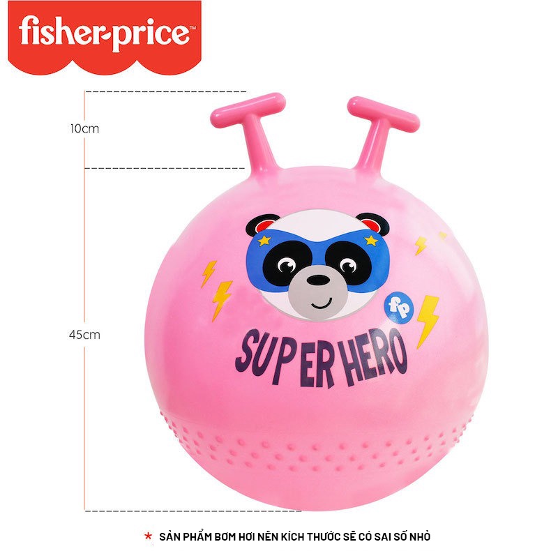 BÓNG NHÚN CÓ GAI CÙNG TAY CẦM CHỐNG TRƯỢT ĐƯỜNG KÍNH 45CM CHO BÉ VẬN ĐỘNG - HÃNG FISHER PRICE