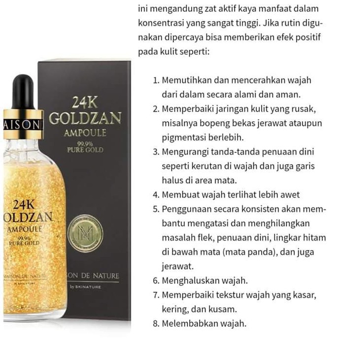 (Hàng Mới Về) Tinh Chất Vàng 24k Goldzan Chống Lão Hóa Cao Cấp