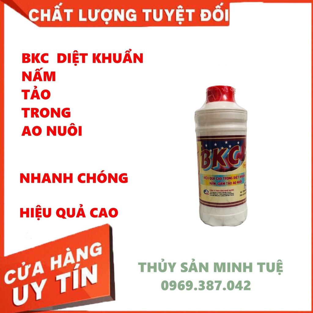 Diệt khuẩn, nấm, giảm tảo BKC - Thuốc Thủy Sản Minh Tuệ
