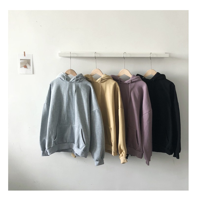 Áo hoodie unisex (AH04) - Hàng có sẵn NÂU