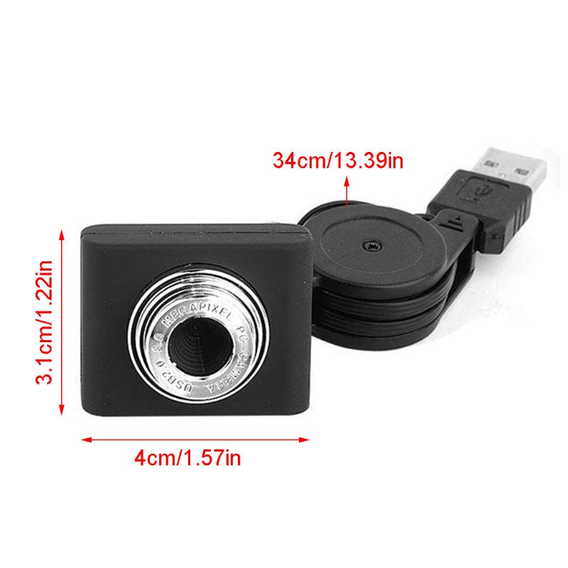 Webcam Usb Tích Hợp Micro Không Cần Trình Điều Khiển Cho Laptop / Máy Tính Để Bàn