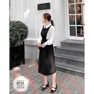 Bigsize Đầm phối dây rút eo D580