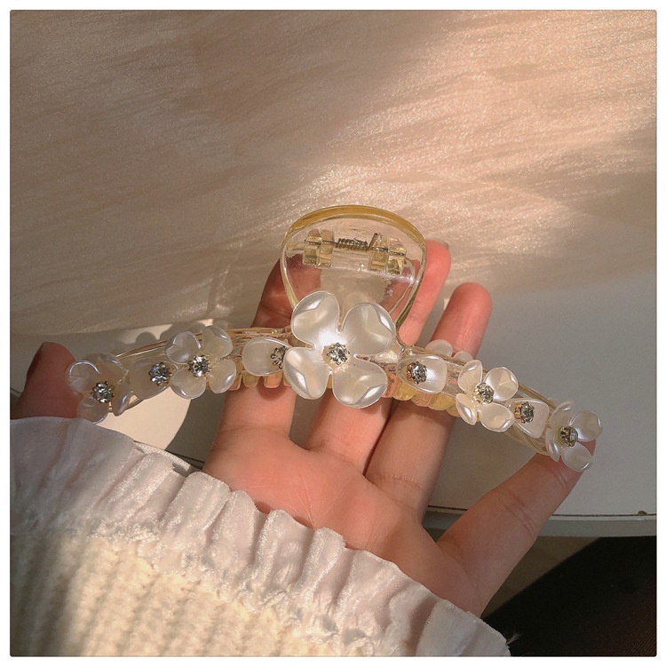 Dây Cột Tóc Hình Vỏ Sò Đính Ngọc Trai Kiểu Nhật Hàn Dễ Thương Cho Nữ