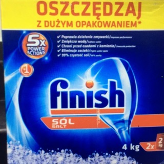Muối rửa chén bát Finish 4 kg chuyên dùng cho máy (Muối làm mềm nước ) Đức