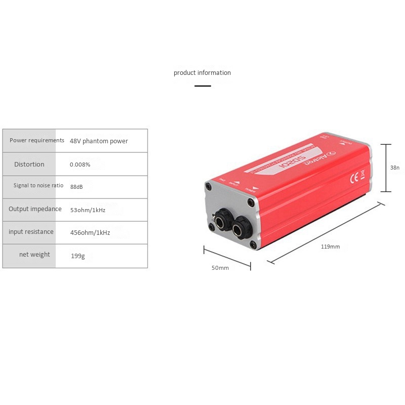 Alctron SD201 Active DI Box Chuyển Đổi Hiệu Ứng Sân Khấu Chuyên Nghiệp