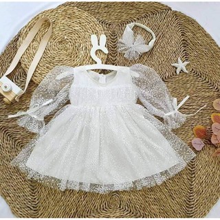 Đầm đầy tháng, thôi nôi cho bé, đầm bé gái