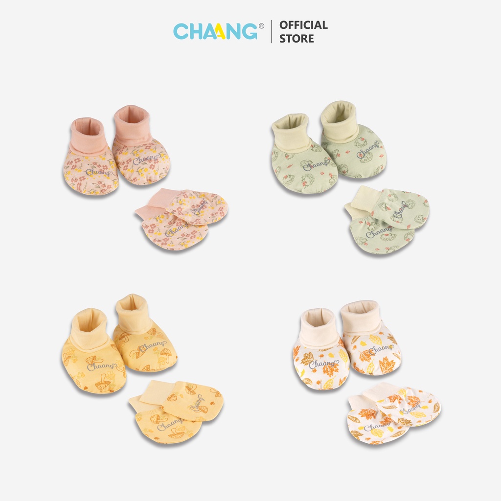 [CHAANG] Set bao tay bao chân cho bé Park Chaang( 4 màu)
