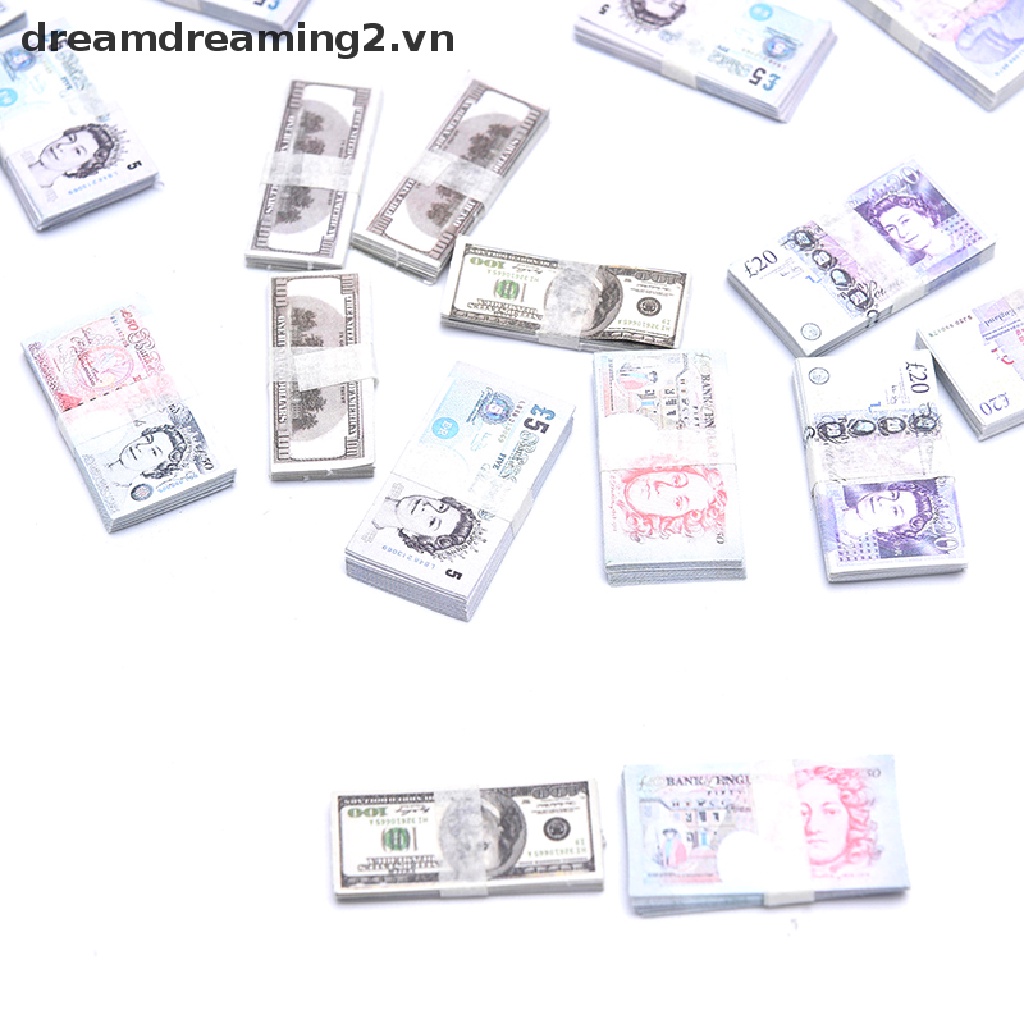 Bộ 10 Gói Tiền mini Tỉ Lệ 1: 12 Dành Cho Búp Bê