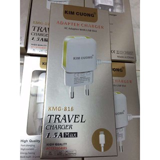 Sạc kim cương kmg 816 - sạc nhanh android, iphone - chuôi sạc micro usb
