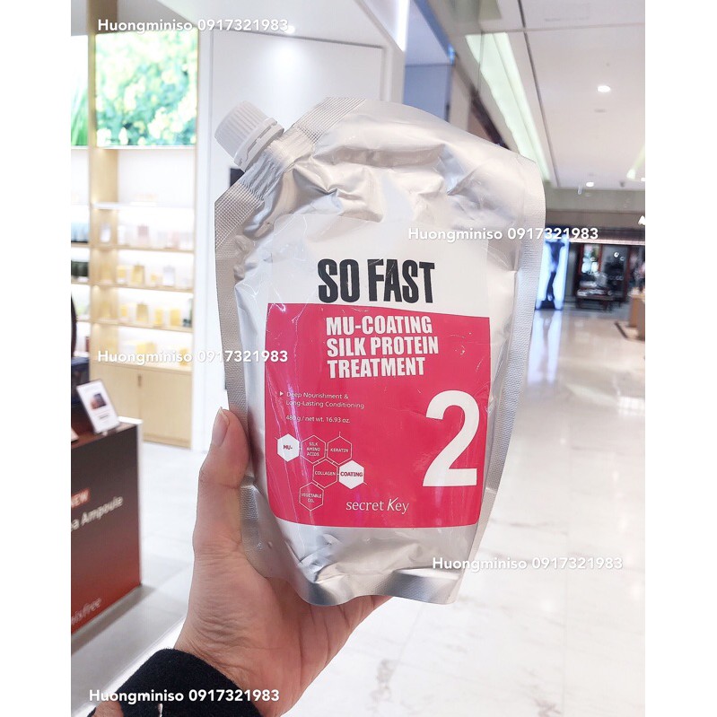Kem ủ tóc Secret Key So Fast Mu-Coating Silk Protein Treatment