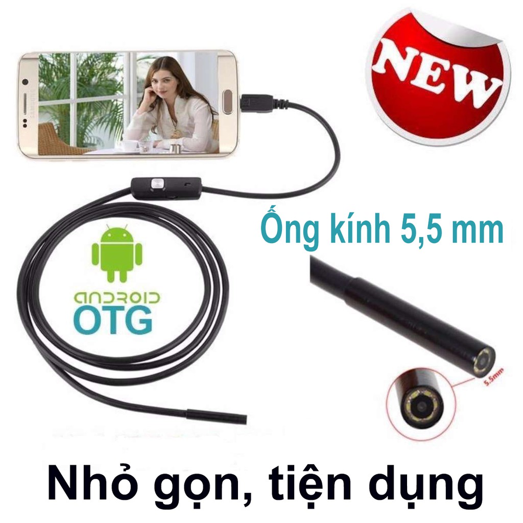 Dụng Cụ Lấy Ráy Tai Có Camera 3 Trong 1, Nội Soi Tai, Mũi Họng - Có App Kết Nối Với Điện Thoại