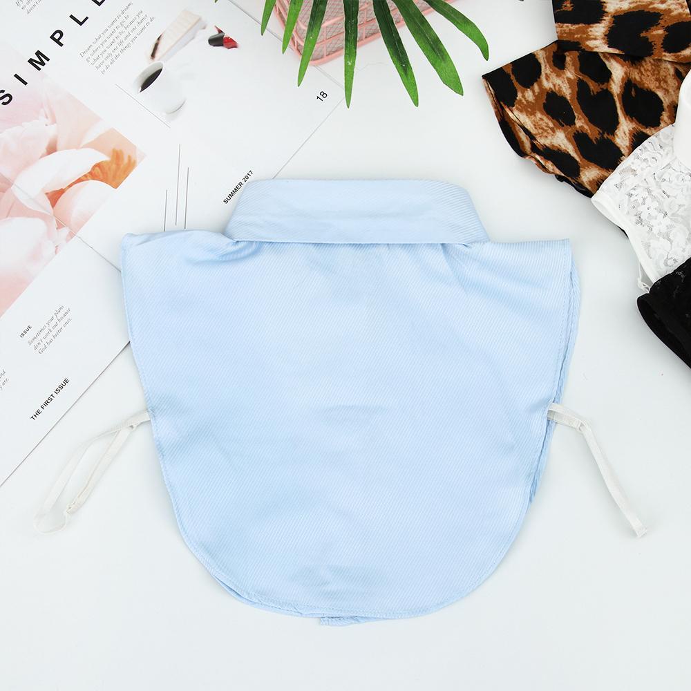 Cổ Áo Sơ Mi Giả Họa Tiết Da Báo Màu Trắng / Đen Kiểu Cao Bồi Thời Trang Cho Nam Và Nữ