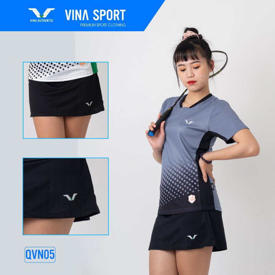 Váy Thể Thao Nữ VVN01  Vina Sport, Quần Tập Gym Tennis , Chất Thun Thấm Hút Mồ Hôi, Thoáng Mát, Full Size- Lapi VN