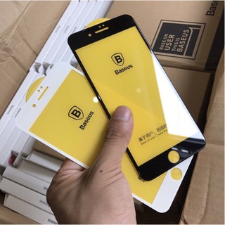 Kính cường lực Full màn cho IPhone 7 Plus/ 8 plus chính hãng Baseus