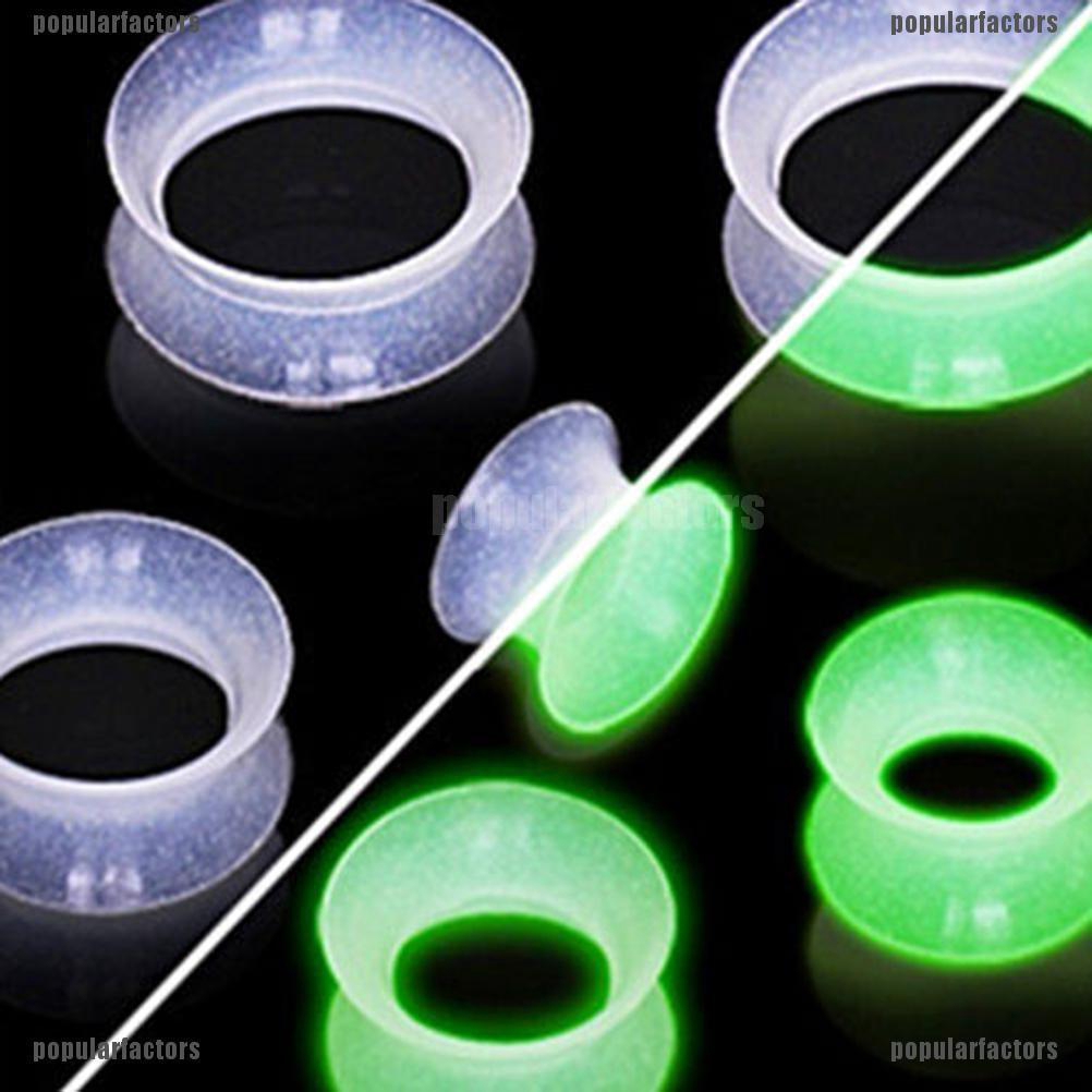 1 Bông Tai Tròn Phát Sáng Trong Bóng Tối 4mm