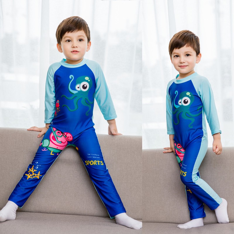 Bộ Đồ Bơi In Hình Heo Peppa Tay Dài Dành Cho Trẻ Từ 3-11 Tuổi